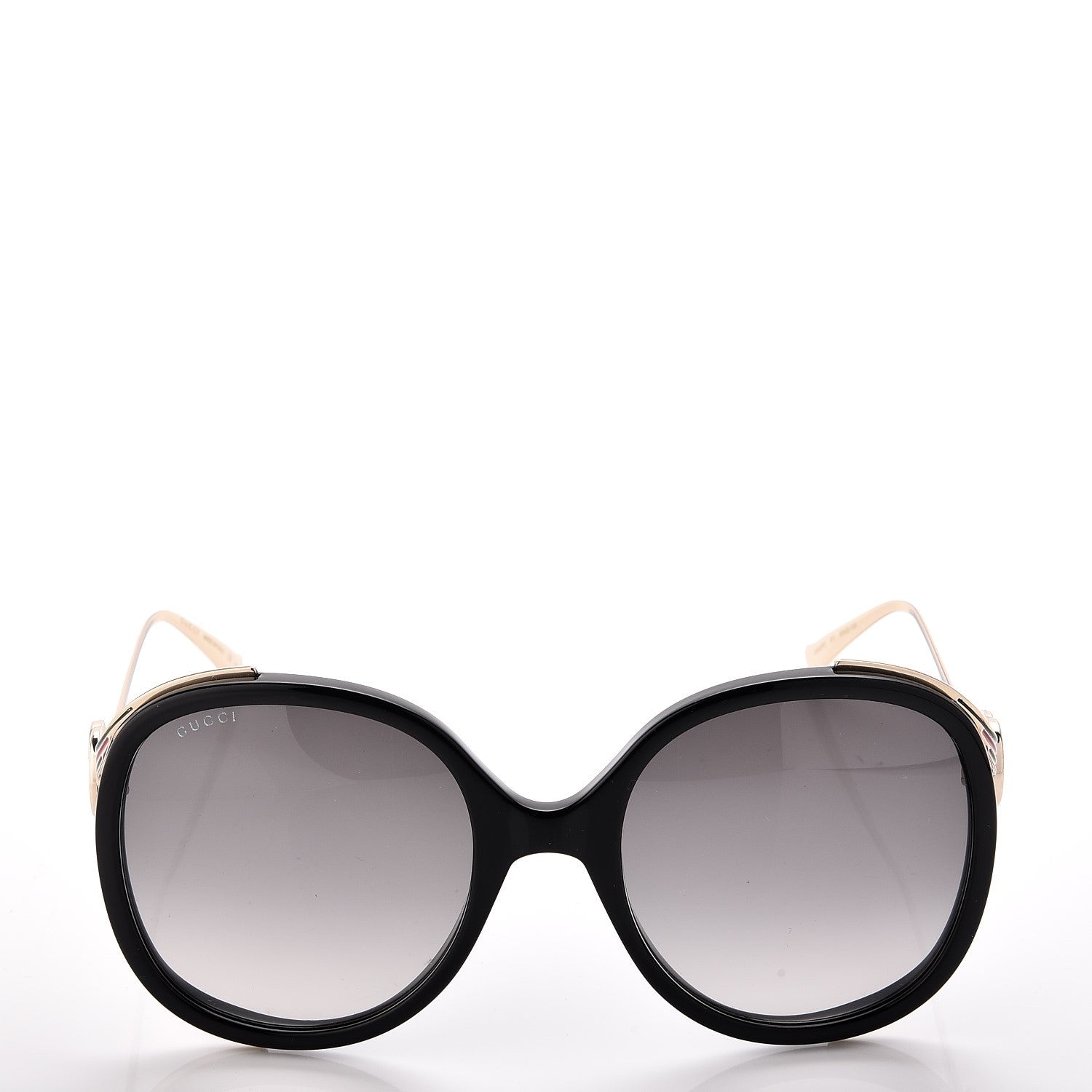 Gucci Round Frame Injected GG0226S Sunglasses Black 2 of 8