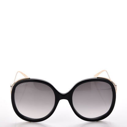 Gucci Round Frame Injected GG0226S Sunglasses Black 2 of 8