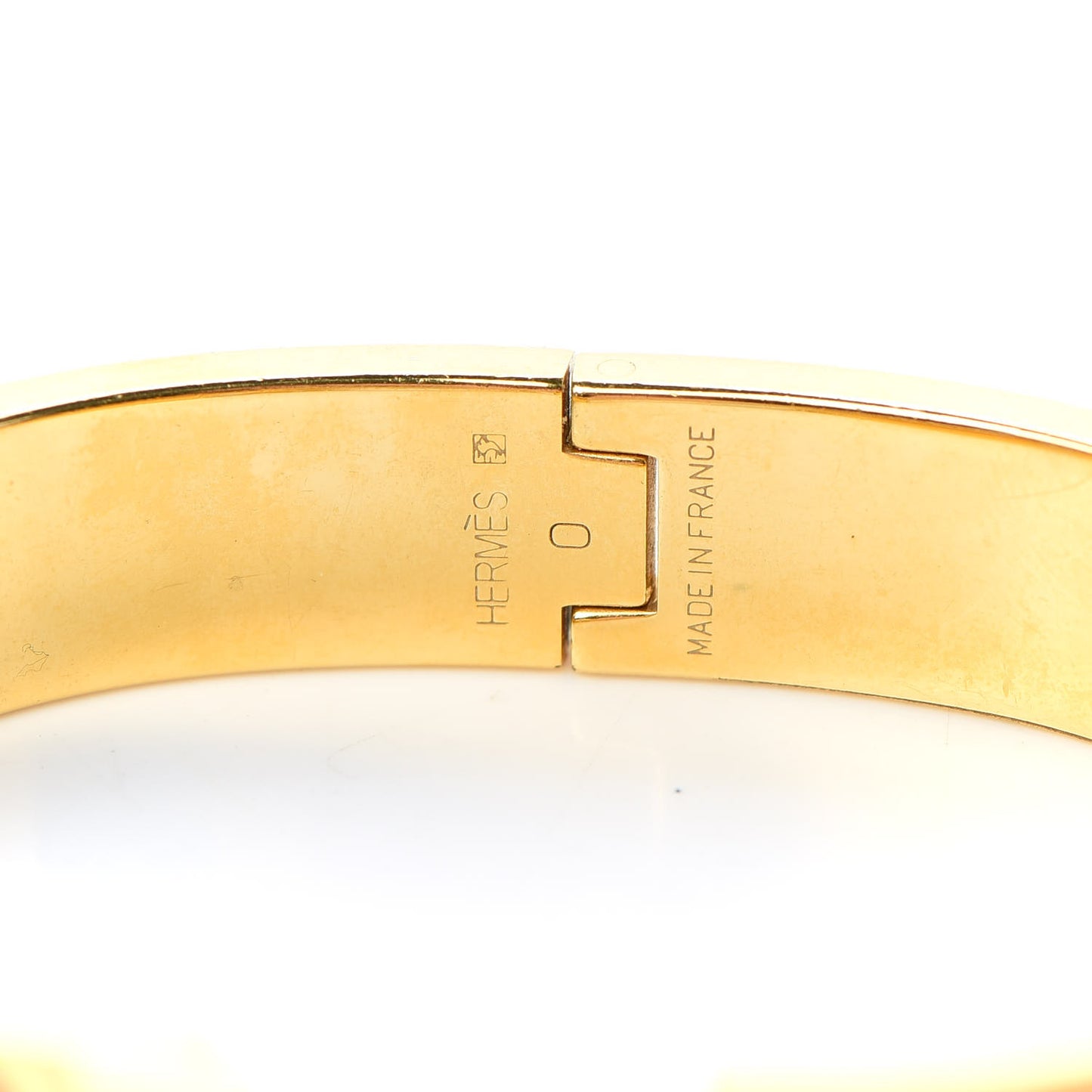 Enamel Narrow Clic Clac H Bracelet PM Orange