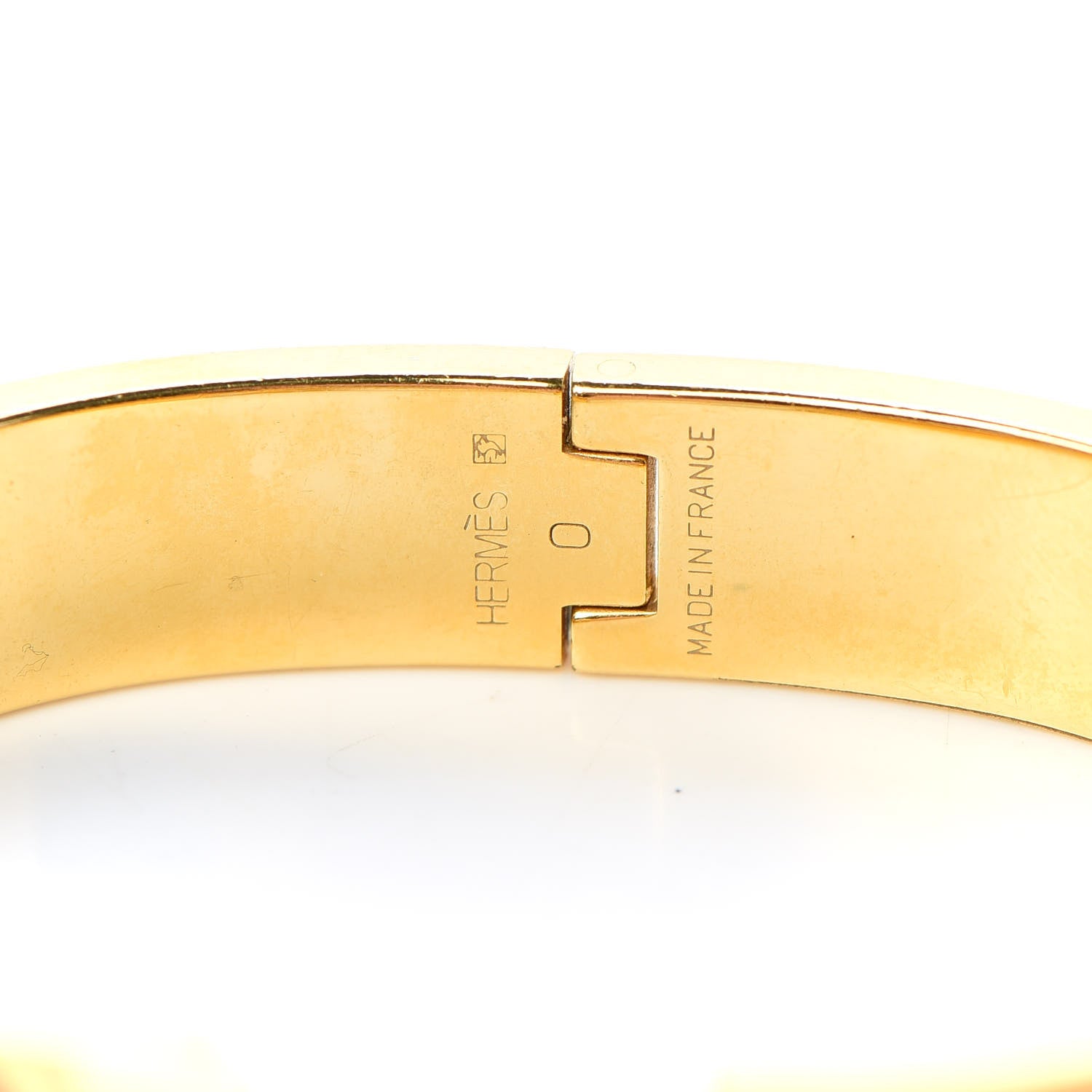 Hermes Enamel Narrow Clic Clac H Bracelet PM Orange 6 of 6