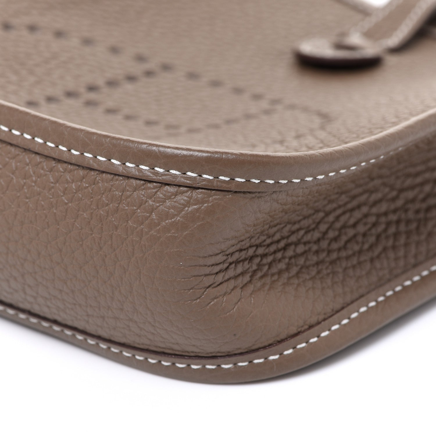 Hermes Taurillon Clemence Amazone Evelyne TPM Etoupe Bleu Indigo 9 of 9