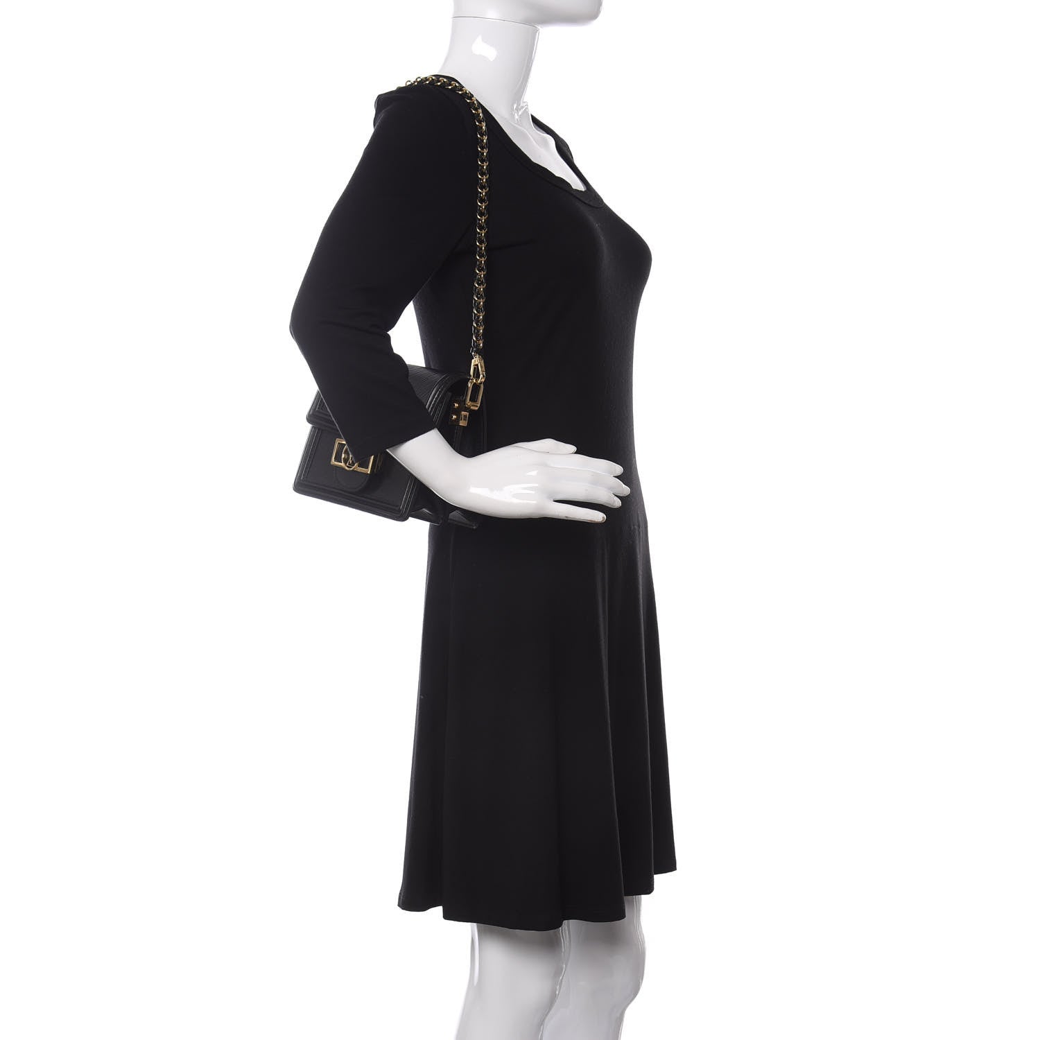 Louis Vuitton Epi Mini Dauphine Black 3 of 11