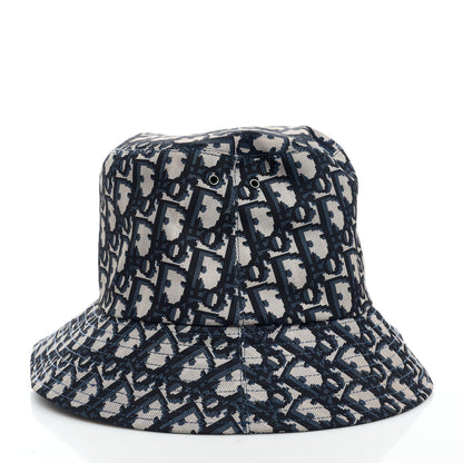 Christian Dior Oblique Reversible Teddy-D Brim Bucket Hat Blue 2 of 5