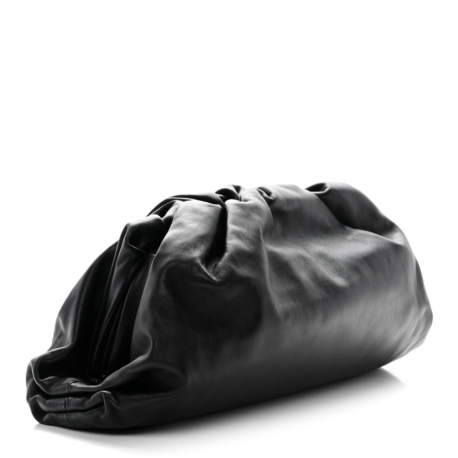 Bottega Veneta Smooth Butter Calf The Pouch Oversized Clutch Black 3 of 10