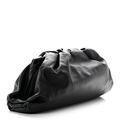 Bottega Veneta Smooth Butter Calf The Pouch Oversized Clutch Black 3 of 10
