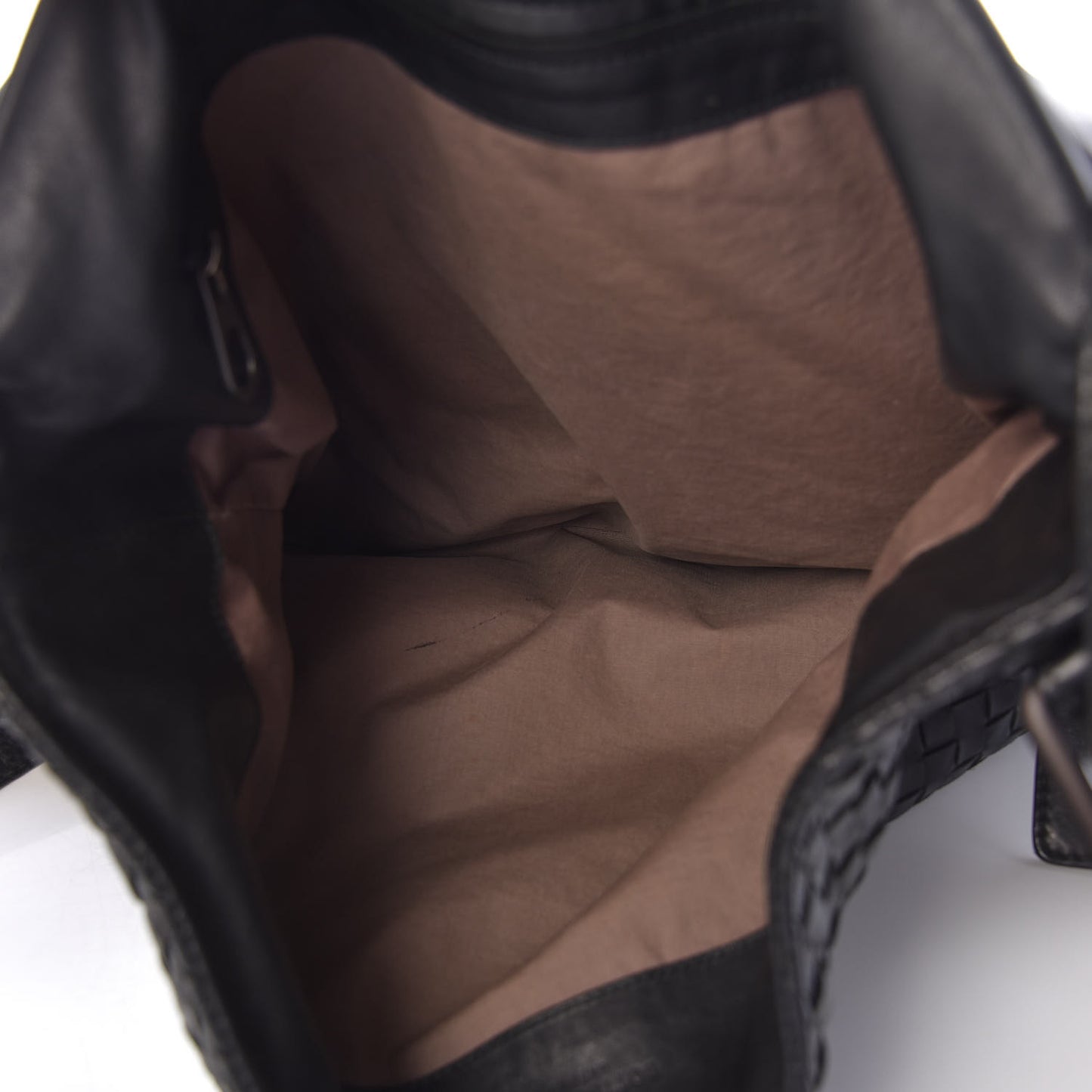Light Calf Intrecciato Crossbody Messenger Bag Black