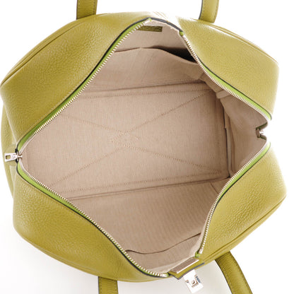 Hermes Taurillon Clemence Victoria II 35 Vert Anis 5 of 11