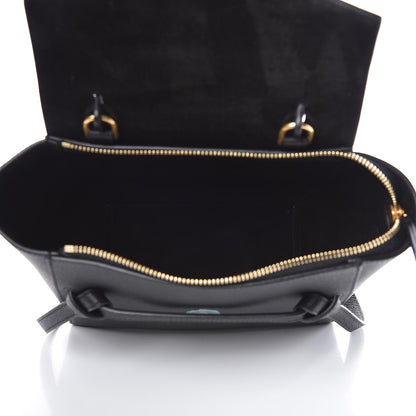 Celine Grained Calfskin Nano Belt Bag Black 5 of 9
