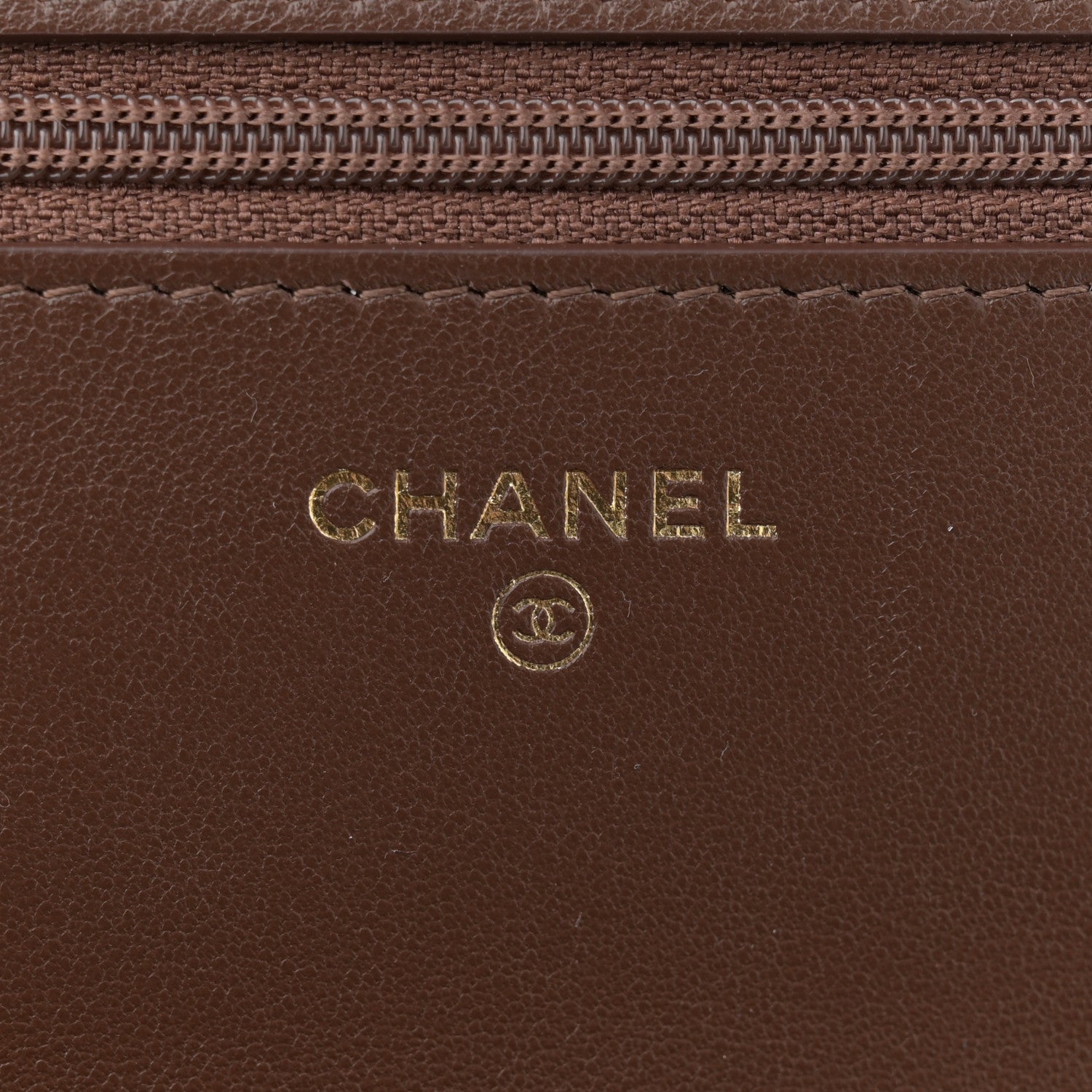 Chanel Lambskin Quilted Chanel 19 Wallet On Chain WOC Brown 6 of 12