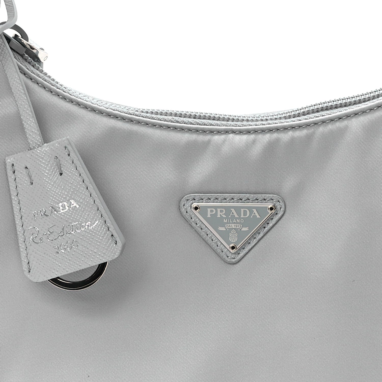 Prada Tessuto Nylon Mini Re-Edition 2000 Bag Fiordaliso 8 of 10