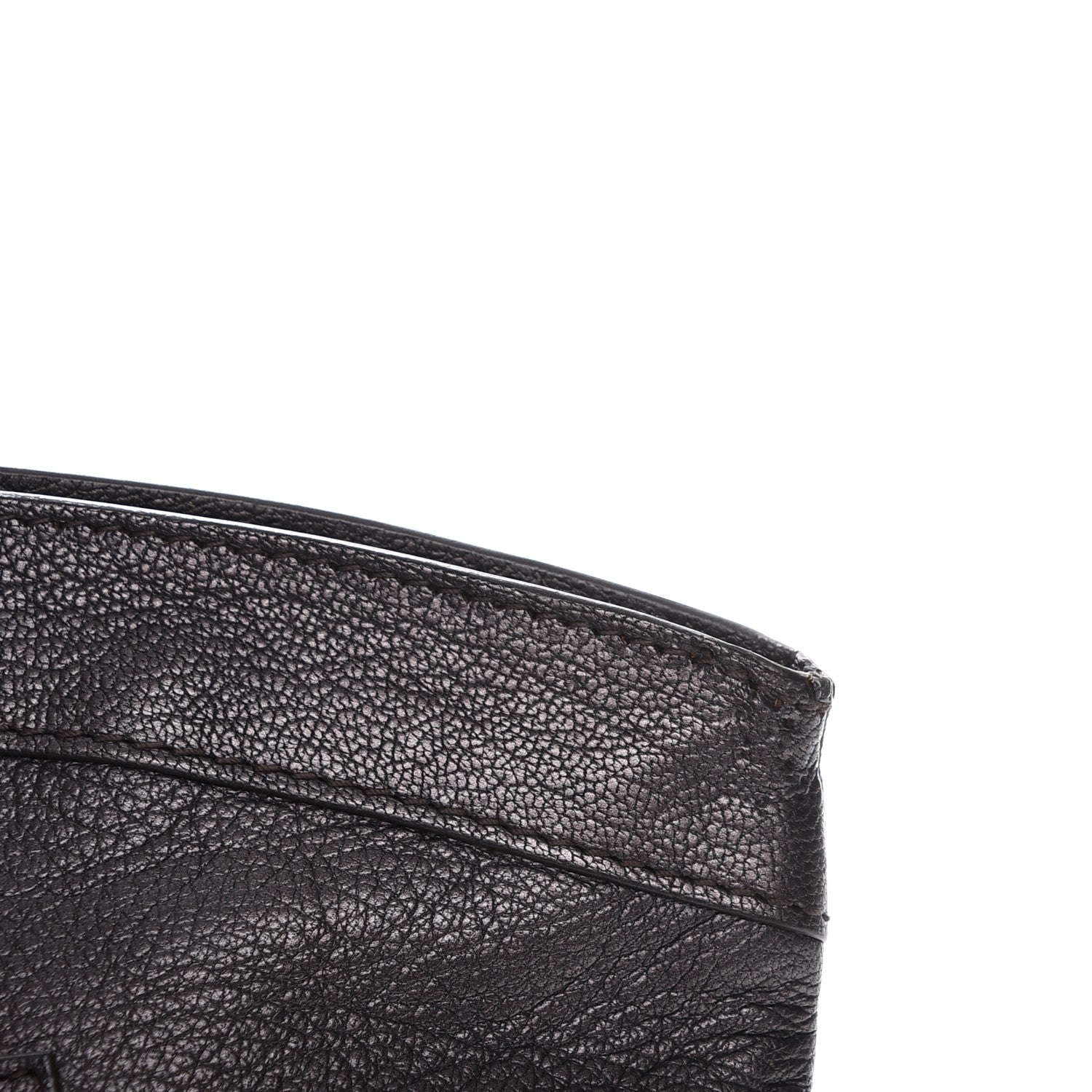 Balenciaga Chevre Classic Gold Hardware Premier Clutch Bronze 10 of 11