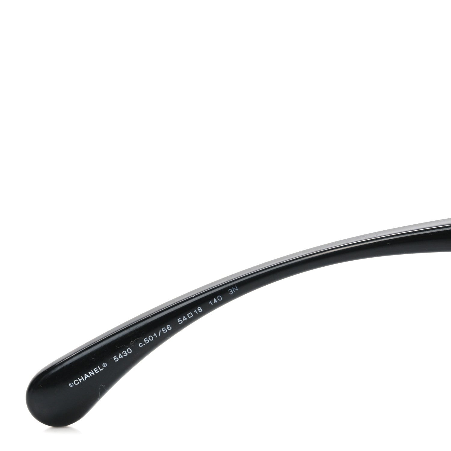 Chanel Acetate CC Rectangle Sunglasses 5430 Black 5 of 7