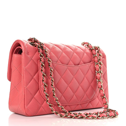 Chanel Caviar Quilted Small Double Flap Pink 3 of 9