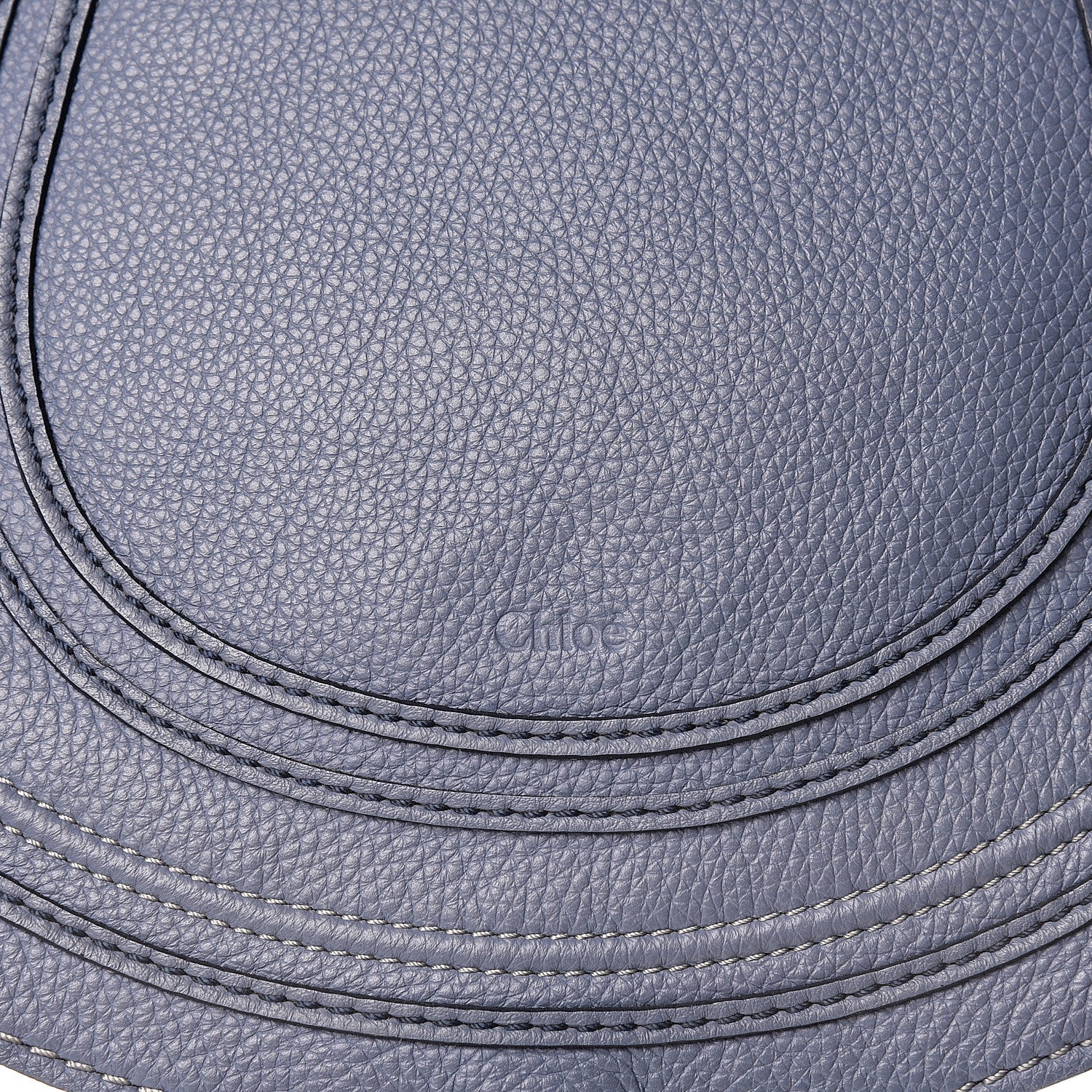 Chloe Calfskin Medium Marcie Round Crossbody Bag Street Blue 11 of 11