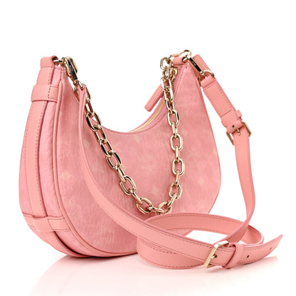 MCM Visetos Small Aren Hobo Blossom Pink 3 of 9
