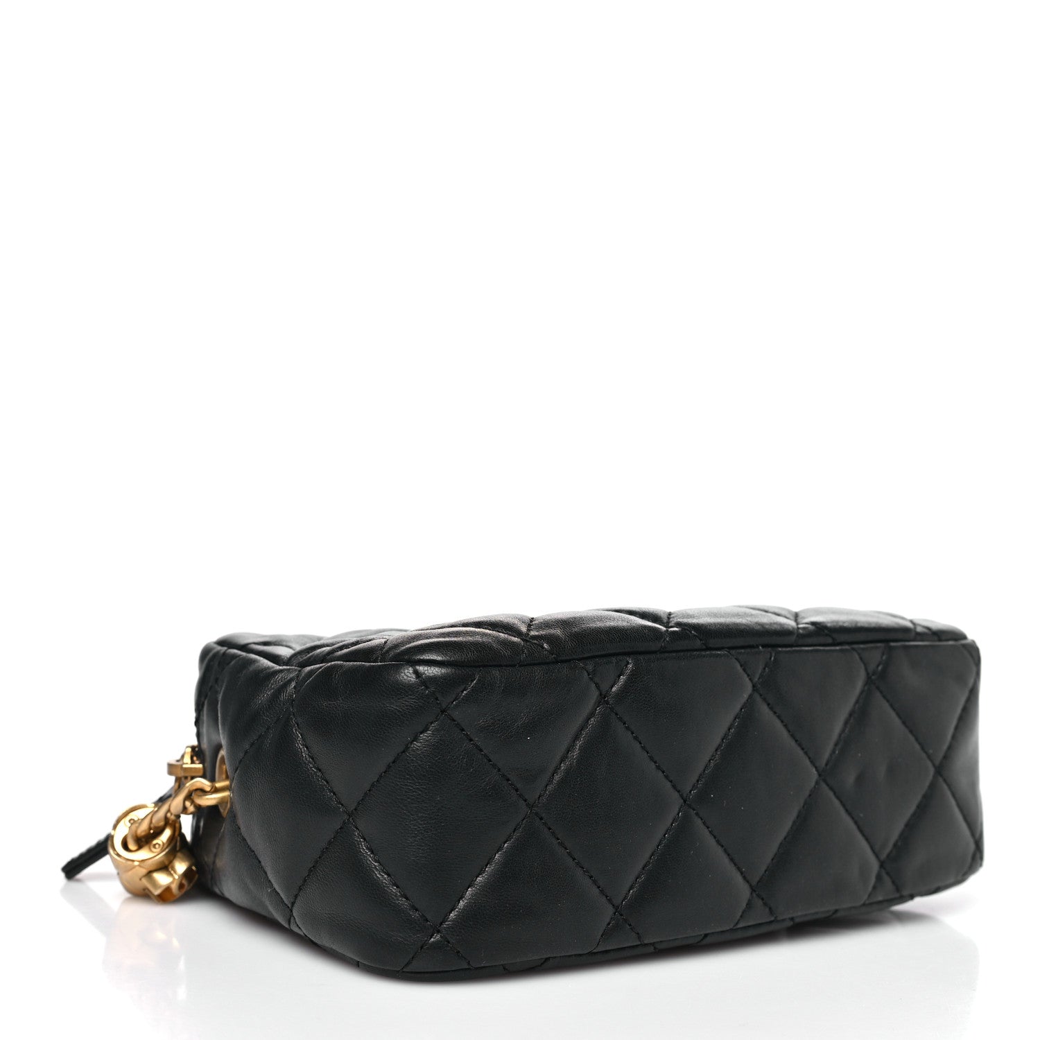 Chanel Lambskin Quilted Mini Pillow Crush Camera Case Black 4 of 10