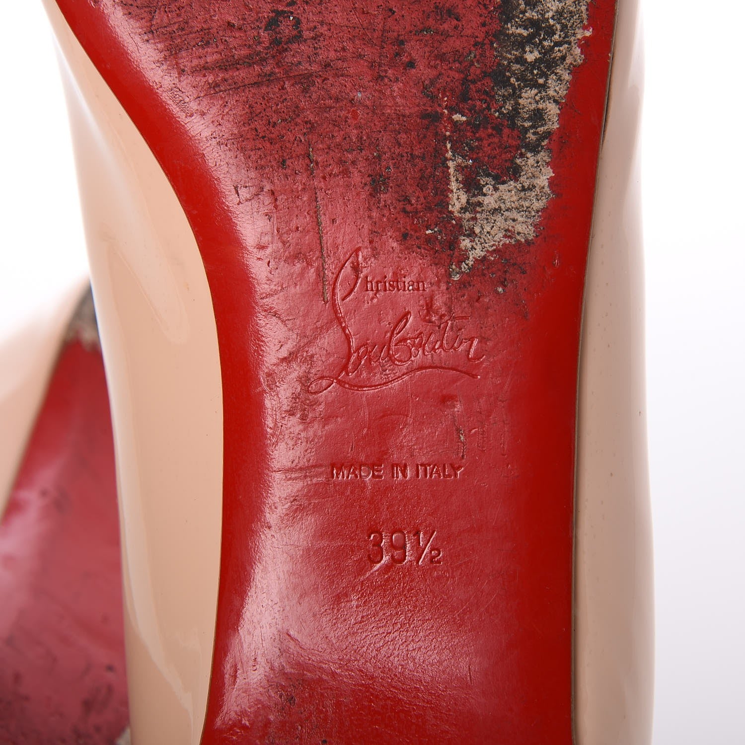 Christian Louboutin Patent Doracora Flats 39.5 Ballerina Shocking Pink 8 of 9