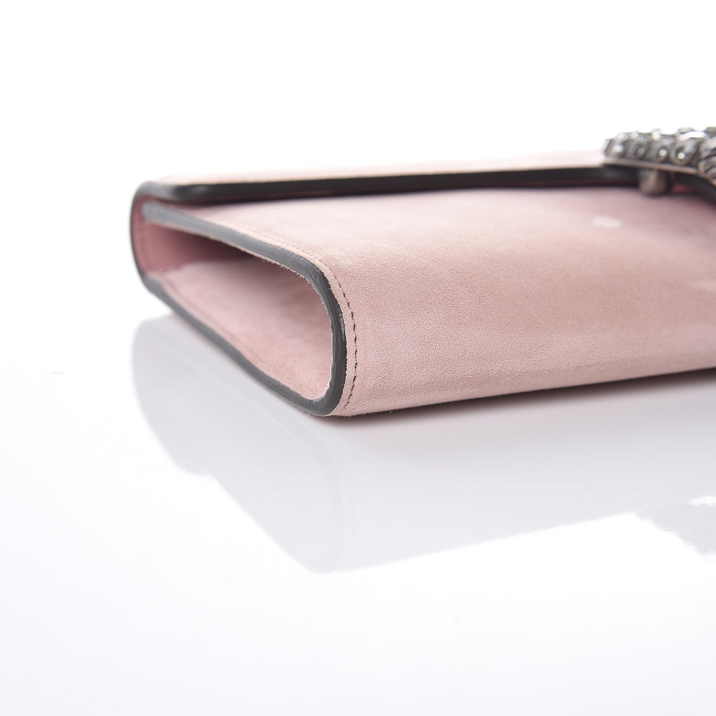Suede Dionysus Clutch Blush
