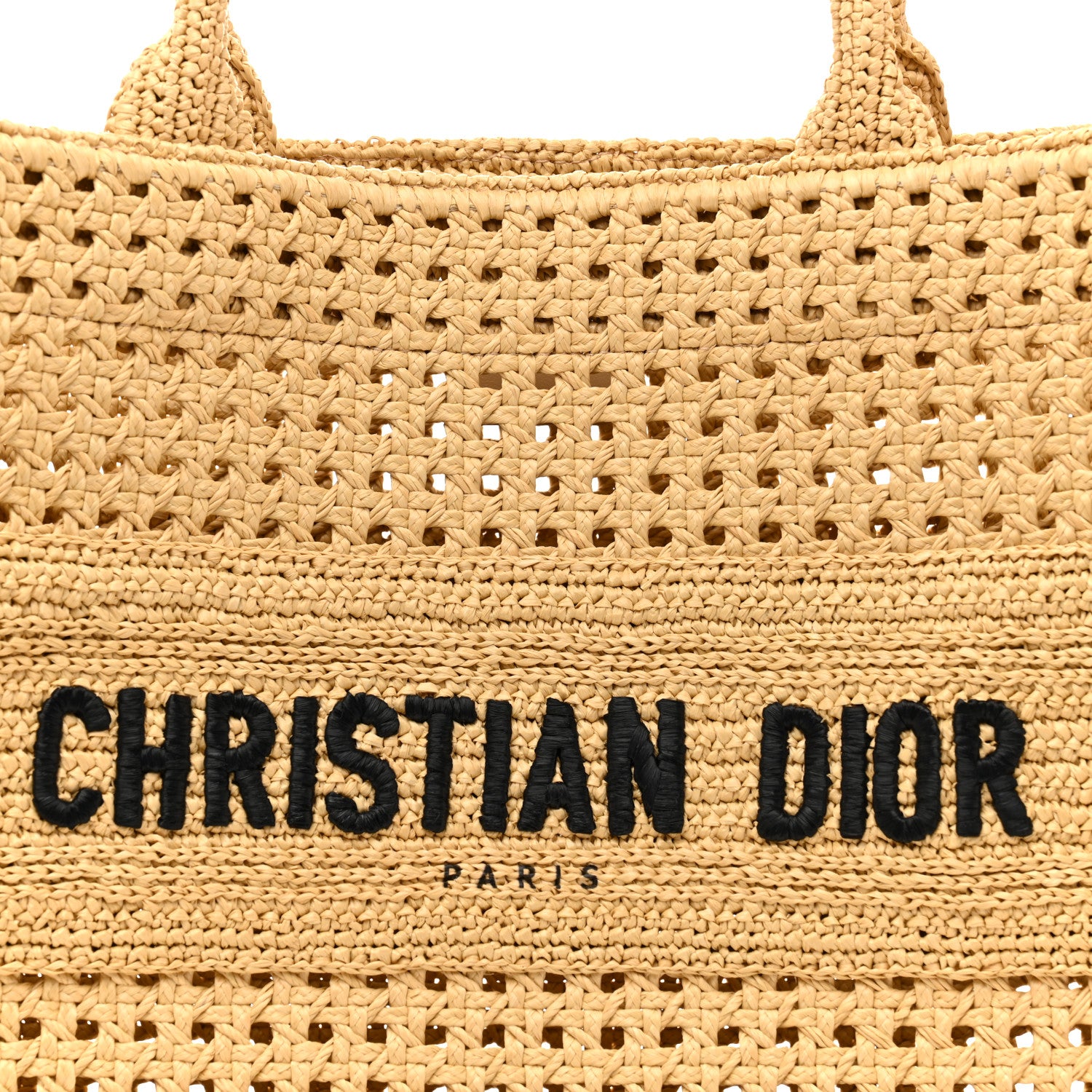 Christian Dior Raffia Medium Book Tote Natural 1834754 – FASHIONPHILE