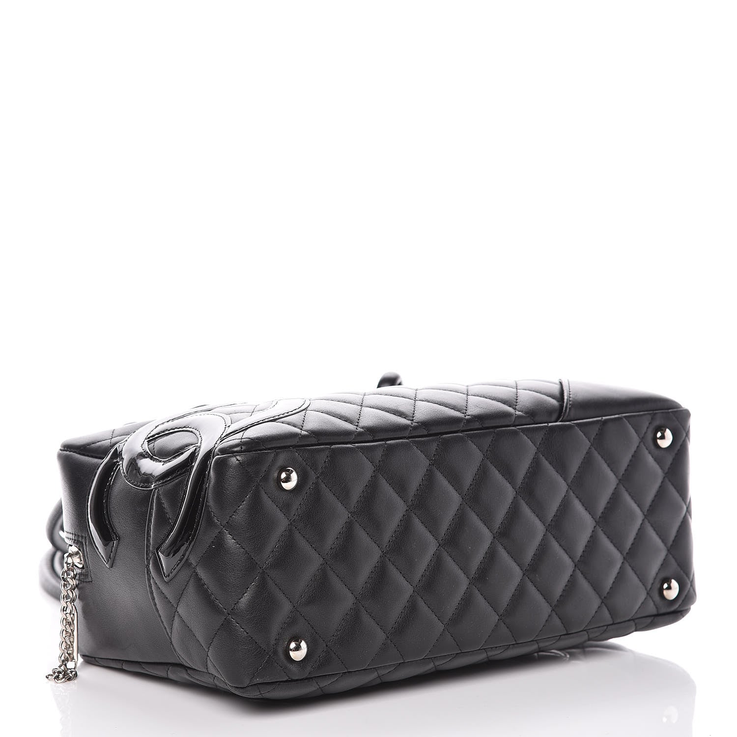 Chanel Calfskin Quilted Large Cambon Bowler Black 4 of 13