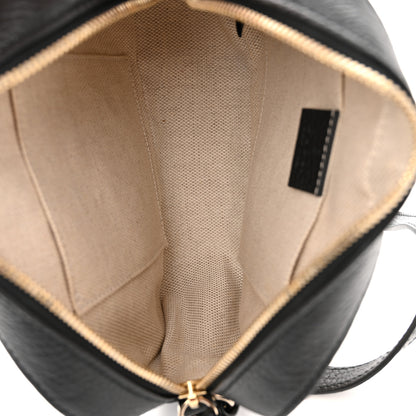 Gucci Dollar Calfskin Bi-Color Small Soho Disco Bag Mystic White Black 5 of 10