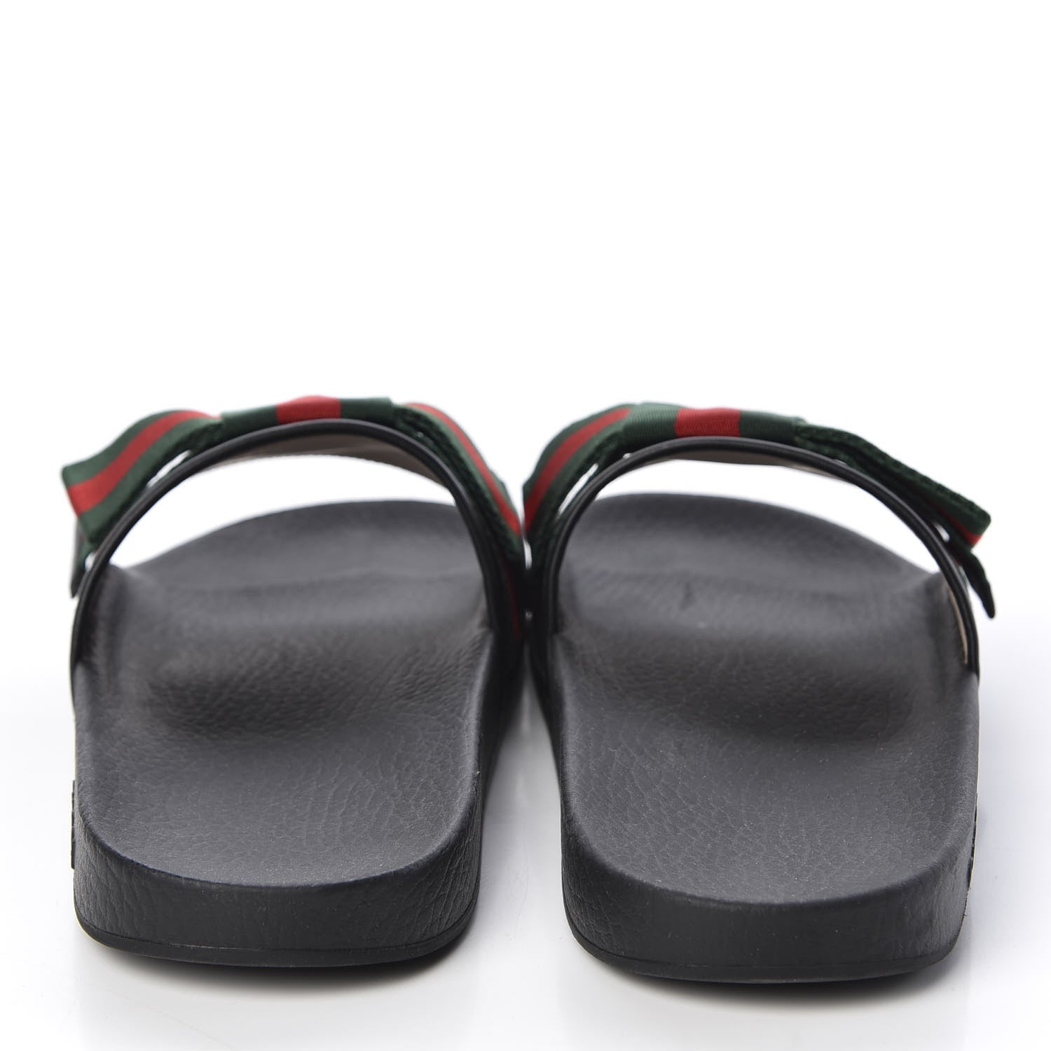 Gucci Satin Web Bow Slide Sandals 41 Black 6 of 9