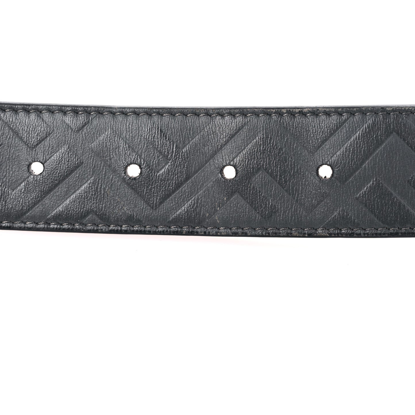 Calfskin FF Embossed Belt 110 42 Black