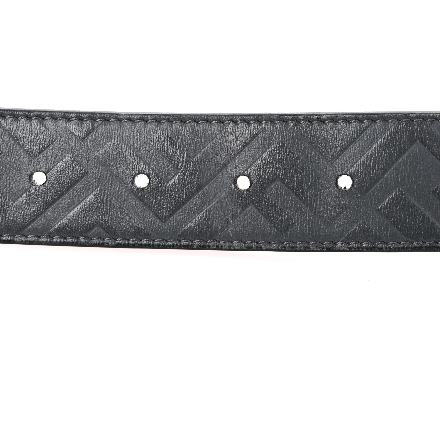 Fendi Calfskin FF Embossed Belt 110 42 Black 11 of 13