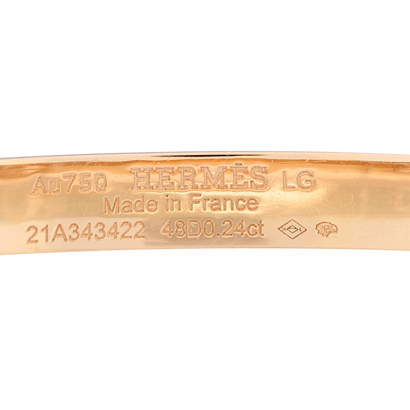 18K Rose Gold Diamond PM Collier De Chien Bracelet LG