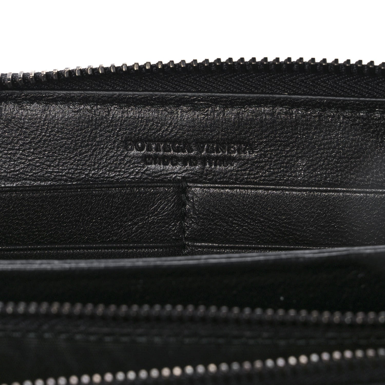 Bottega Veneta Nappa Intrecciato Zip Around Wallet Orange Black 5 of 10