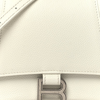 Balenciaga Grained Calfskin Small Hourglass Top Handle Bag White 7 of 14