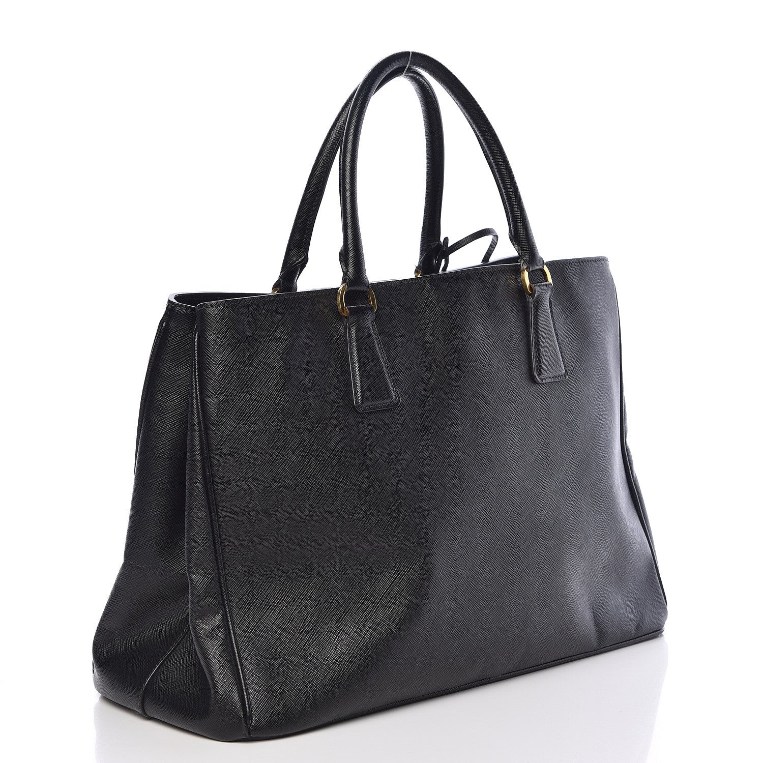 Prada Saffiano Lux Large Tote Black 3 of 19