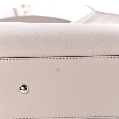 Fendi Vitello Seta Shiny Nappa Medium Peekaboo Iconic Satchel Grigio Polvere Bordeaux 10 of 12