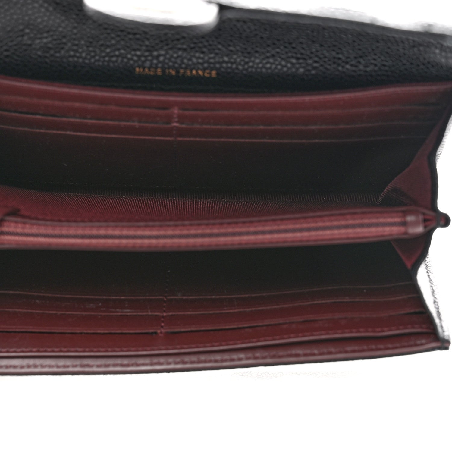 Chanel Caviar Quilted Large Gusset Flap Wallet Black 5 of 9