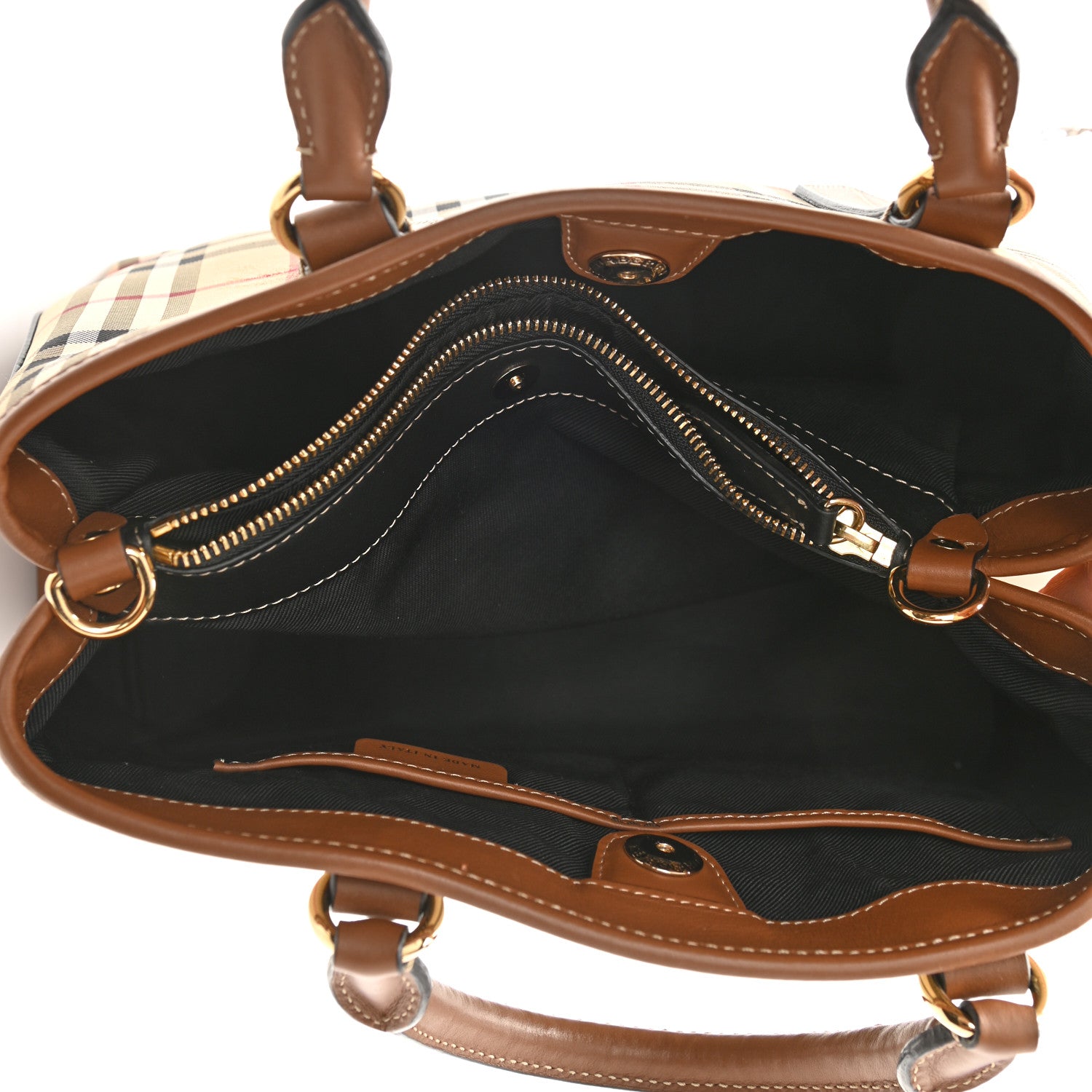 Burberry Horseferry Check Medium Ballingdon Tote Honey Tan 5 of 9