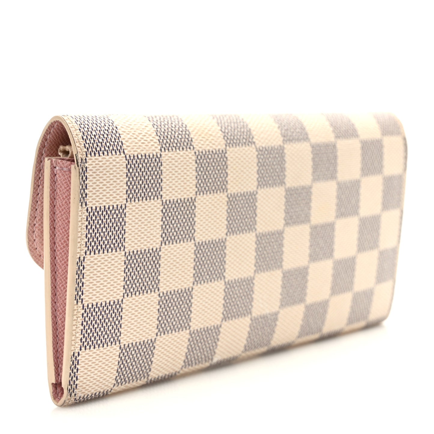 Damier Azur Emilie Wallet Rose Ballerine