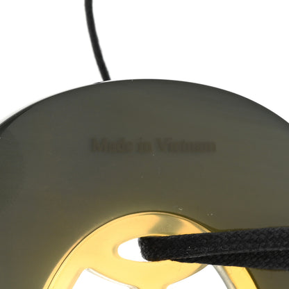 Hermes Buffalo Horn Lacquer Lift Necklace PM Black 5 of 5