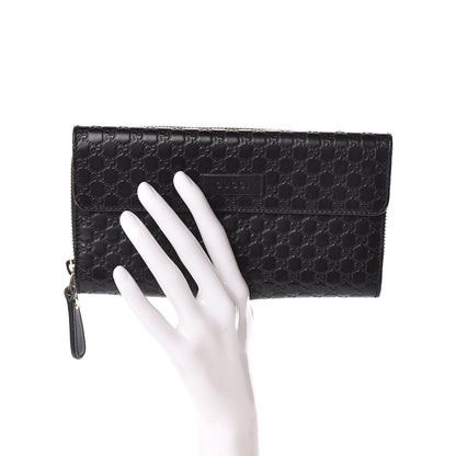 Gucci Soft Microguccissima Continental Zip Wallet Black 3 of 9