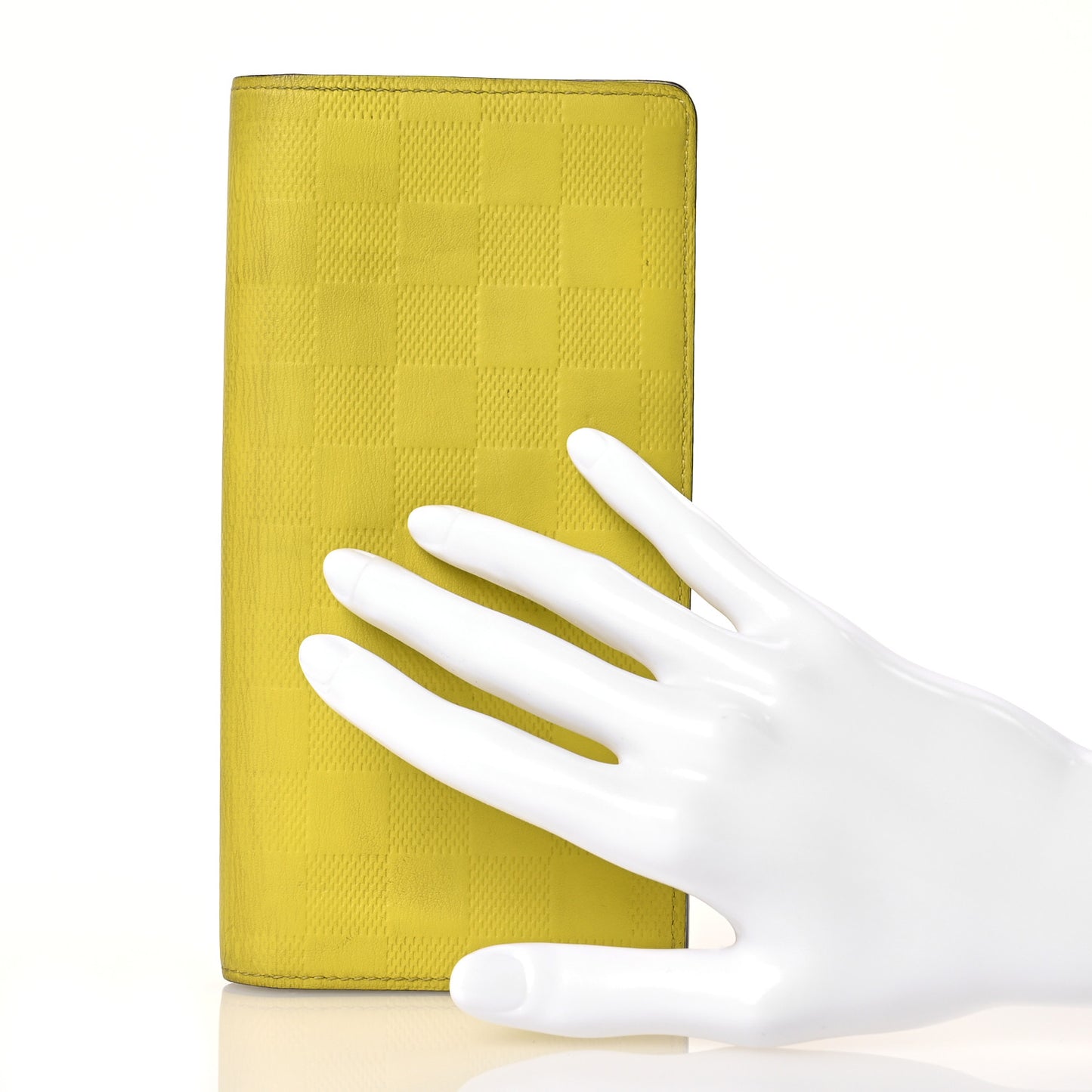 Damier Infini Brazza Wallet Vert Acide