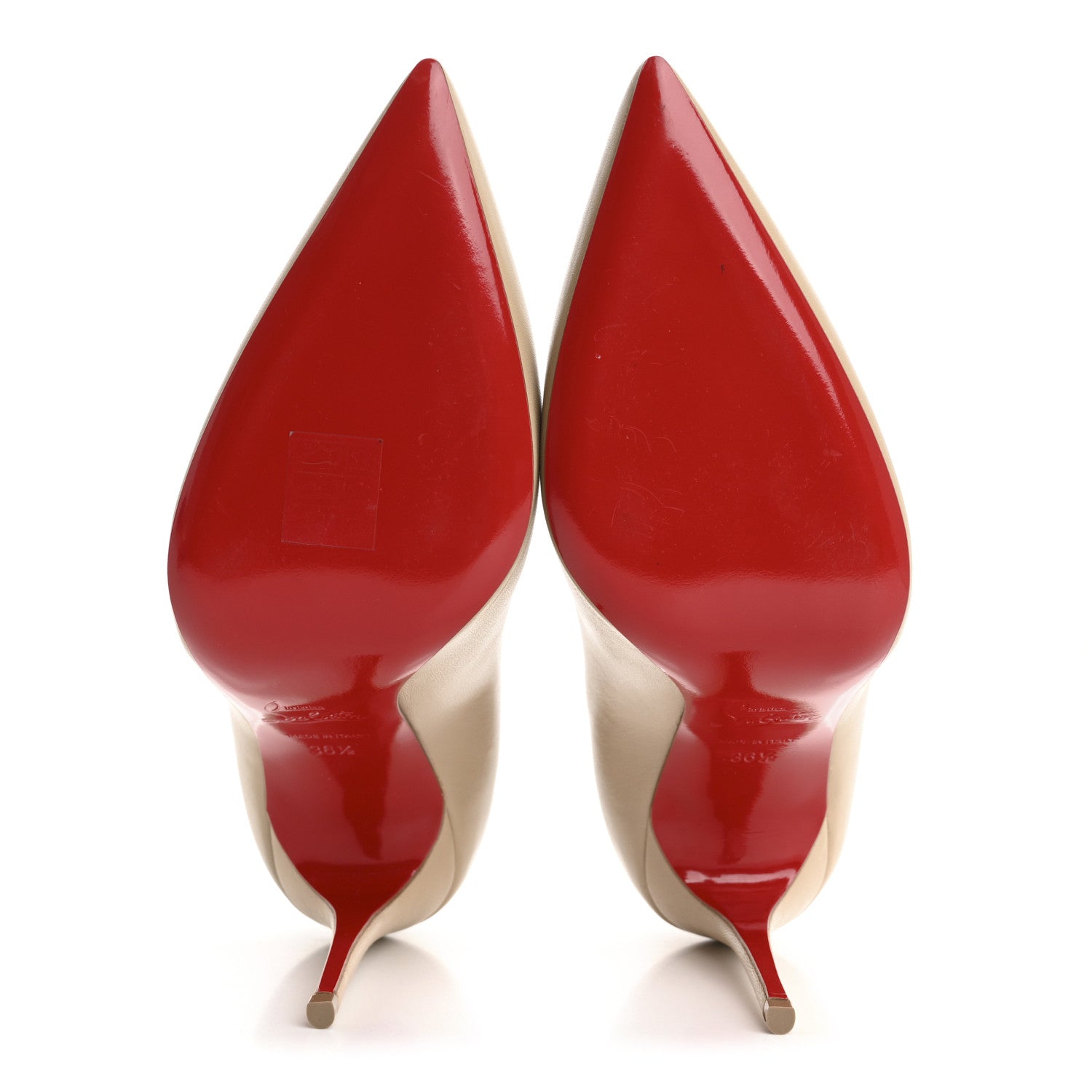 Christian Louboutin Nappa Kate 100 Pumps 36.5 Nude 6 of 8