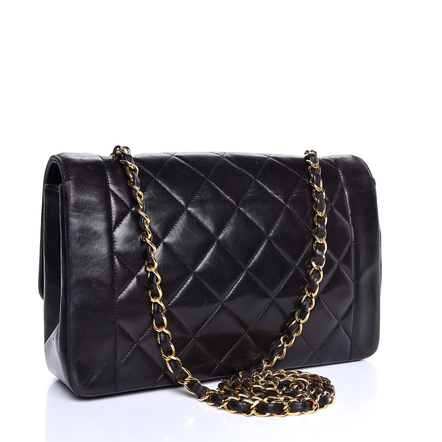 Chanel Lambskin Quilted Medium Single Flap Black 3 of 14