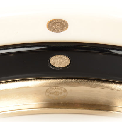 Chanel Resin Metal CC Bangle Set of 3 5 of 6