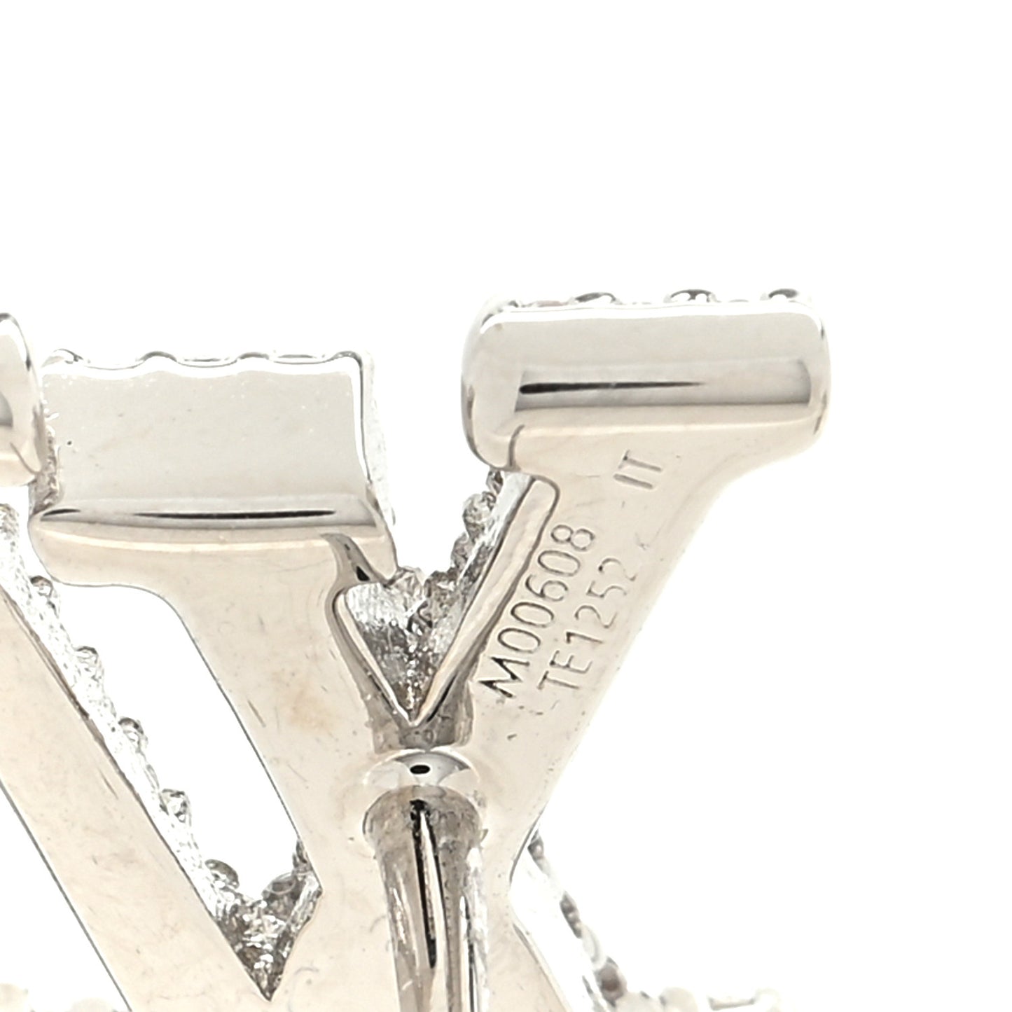 Crystal LV Iconic Earrings Silver