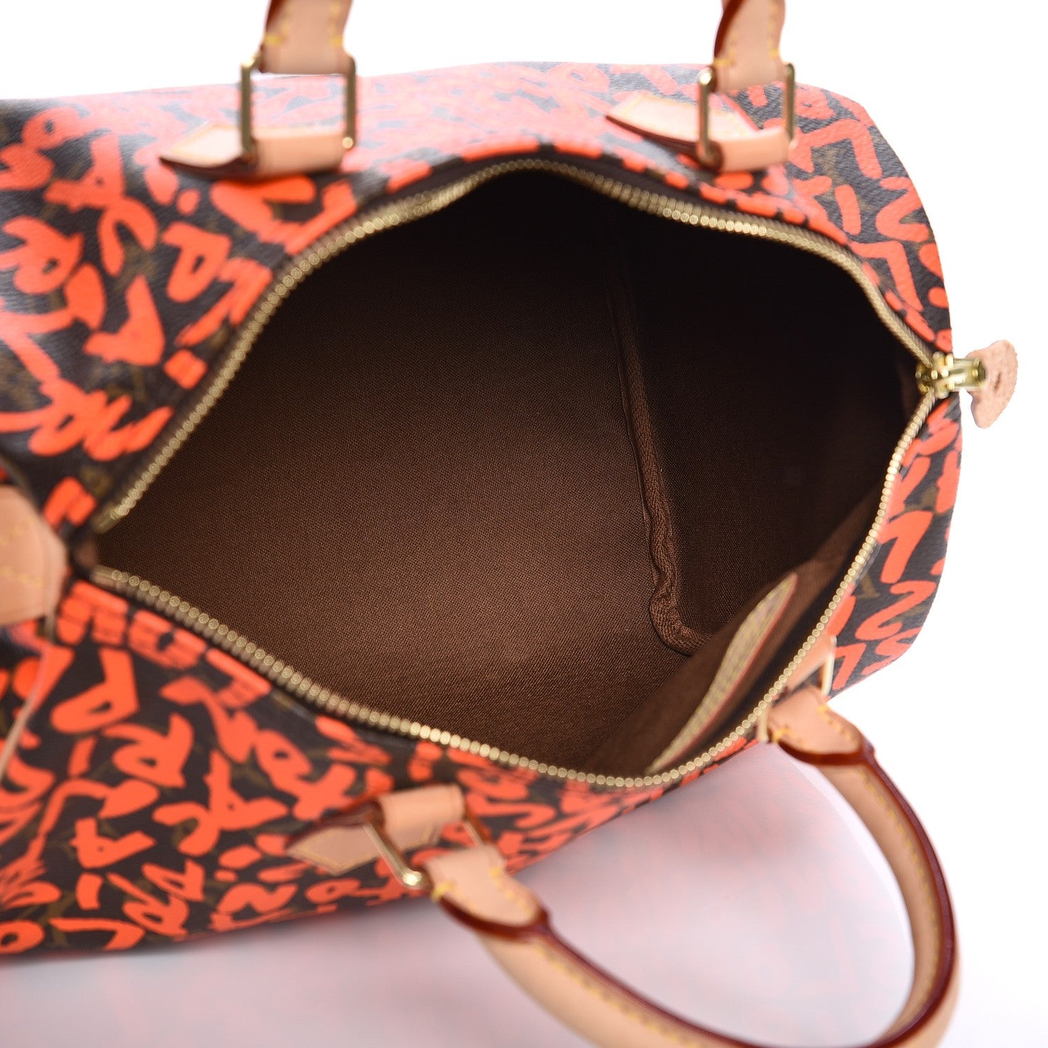 Louis Vuitton Monogram Graffiti Speedy 30 Orange 5 of 7
