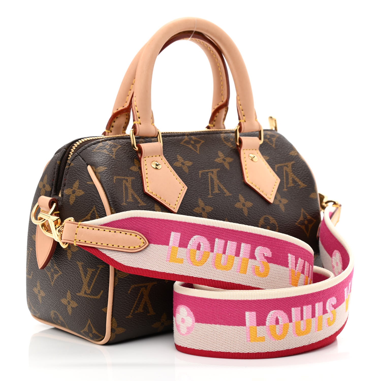 Louis Vuitton Monogram Speedy Bandouliere 20 Fuchsia 3 of 10
