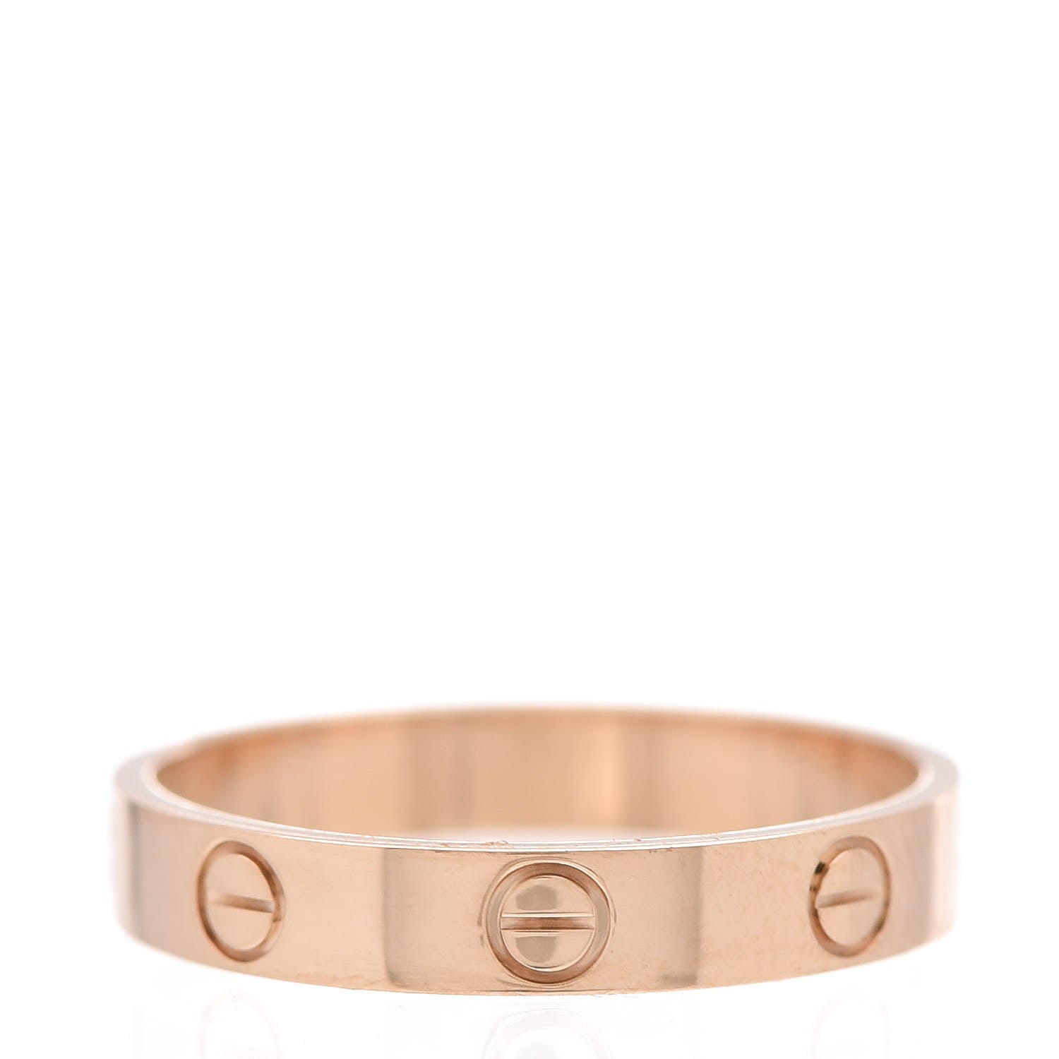 Cartier 18K Yellow Gold 3.5mm LOVE Band Ring 58 8.5 3 of 4