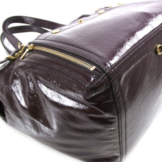 Patent Downtown Tote Purple