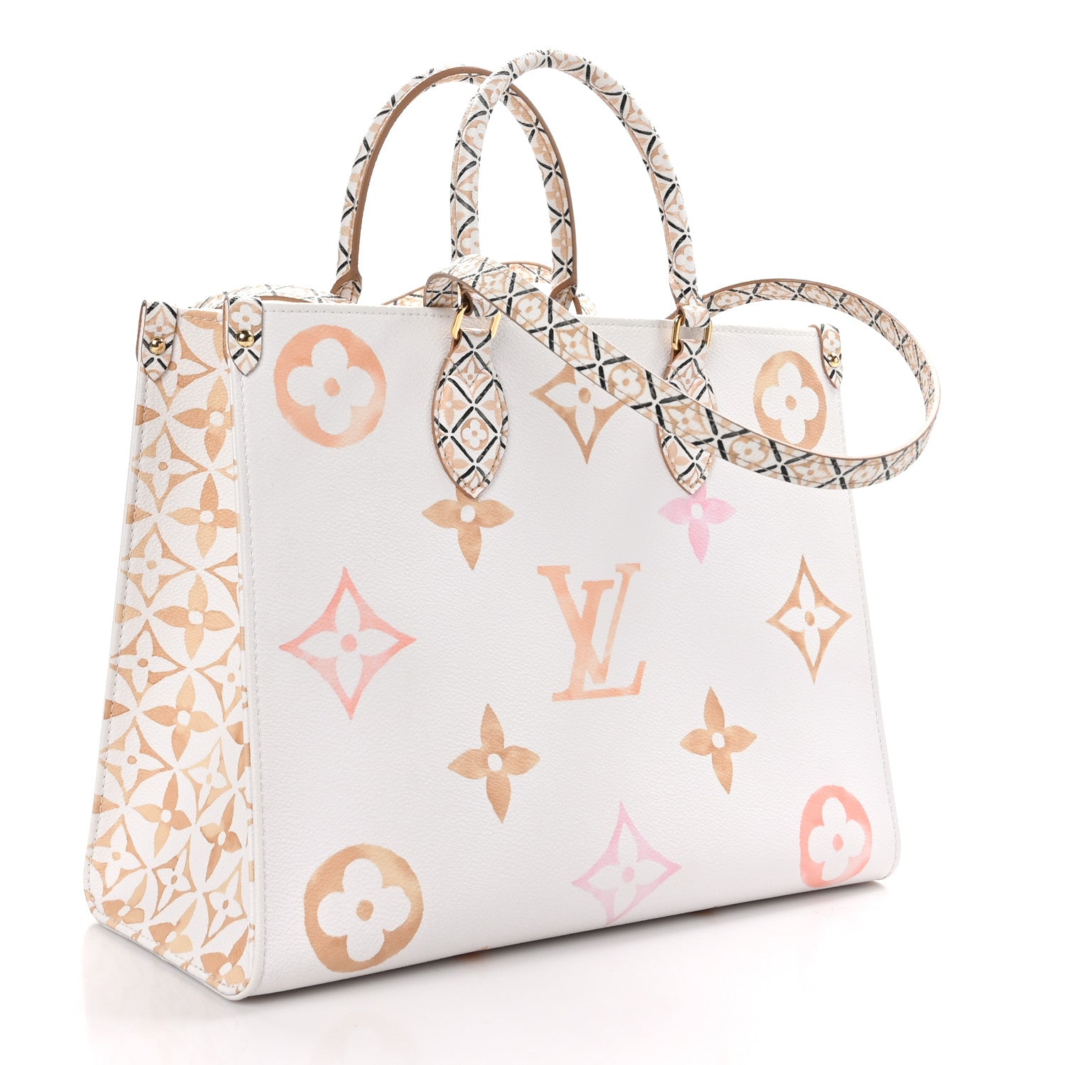 Louis Vuitton Monogram Giant Onthego MM Kaki Beige 3 of 8