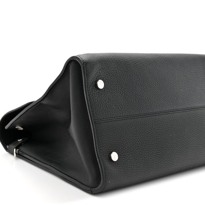 Christian Dior Grained Calfskin Large Diorever Flap Black 10 of 18