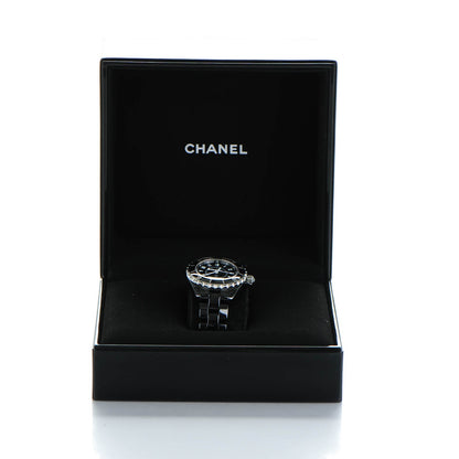 Chanel Stainless Steel Ceramic 33mm J12 Quartz Watch Black 9 of 9